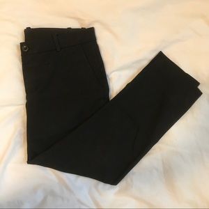 uniqlo black cropped trouser